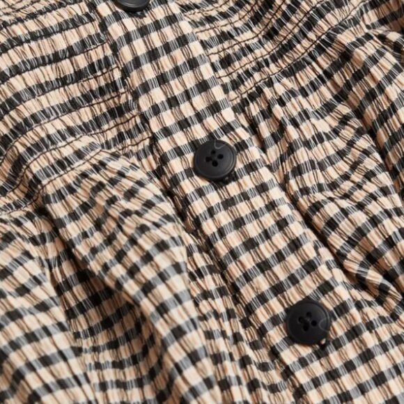 Mango Gingham Print Skirt - Picture 5 of 7